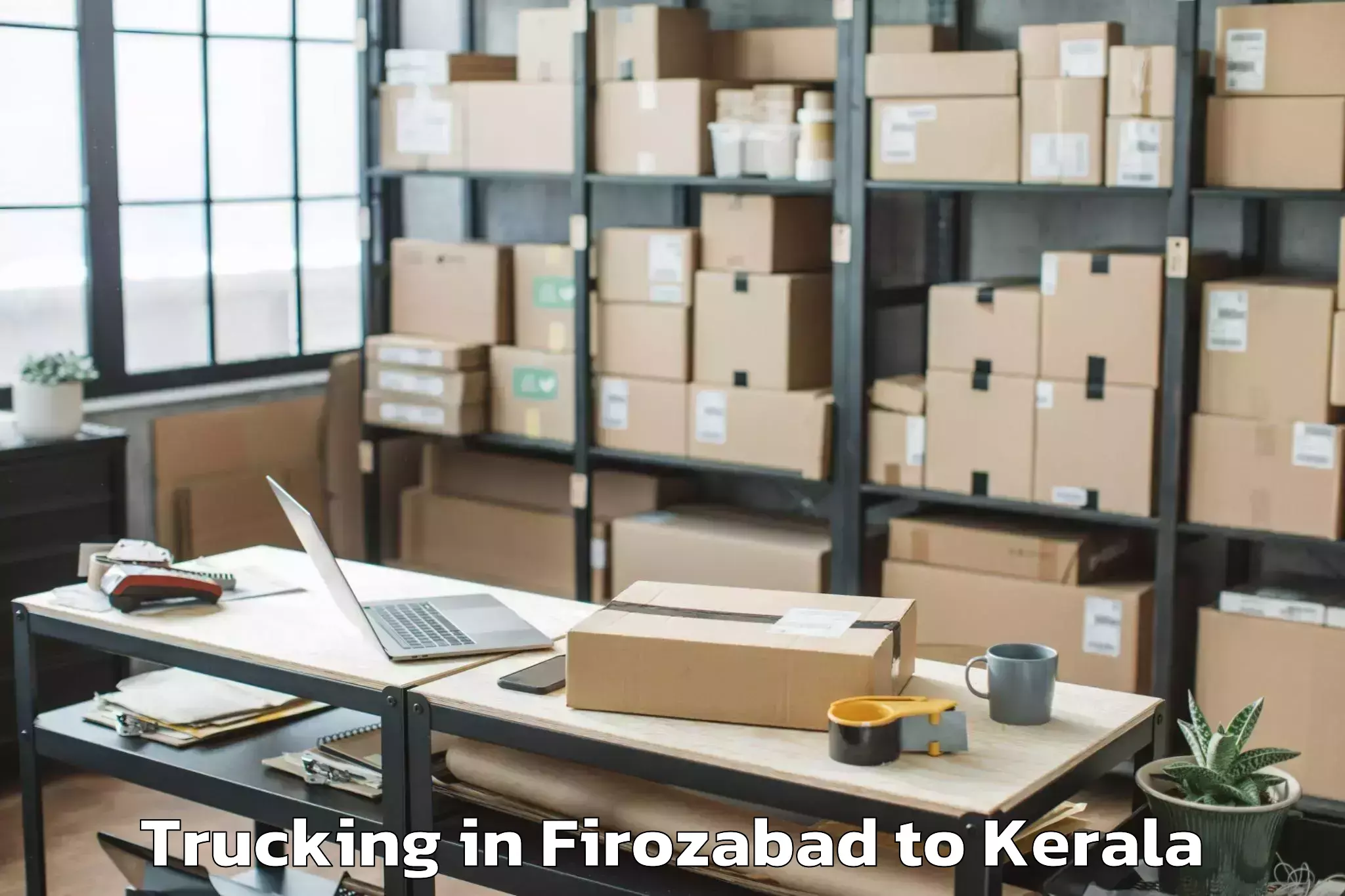 Top Firozabad to Pathanapuram Trucking Available